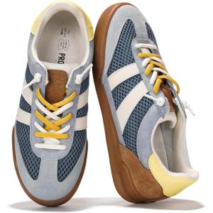 Project Cloud Genuine Leather Casual Sneakers for Women – Memory Foam Insoles Lace-Up Womens Shoes & Lightweight Women’s Fashion Sneakers – Non-Slip Shoes for Women Footwear (Verdict)(Blue Suede)