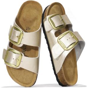 Project Cloud Genuine Leather Flat Sandals for Women 2025 Comfortable Beach Essentials Womens Sandals Memory Foam Vacation Essentials Slides for Women Footwear (Santorini)(Rosegold)