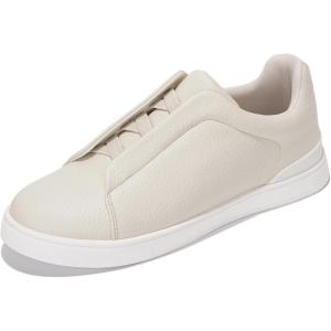 Project Cloud Genuine Leather Memory Foam Insole Mens Shoes – Lightweight & Non Slip Shoes for Men Sneakers – Everyday Slip On Mens Sneakers (Hudson)(Offwhite)