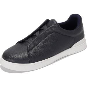 Project Cloud Genuine Leather Memory Foam Insole Mens Shoes – Lightweight & Non Slip Shoes for Men Sneakers – Everyday Slip On Mens Sneakers (Hudson)(Navy)