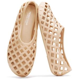 Project Cloud Jelly Shoes Women – Lightweight & Water-Resistant Women’s Flats Sandals – Non Slip Womens Shoes – Perfect Summer Jelly Flats for Women 2025 (Jellz)(Nude)