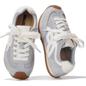 Project Cloud Kids Shoes for Girls – Non-Slip Trendy Fashion Sneakers Girls Shoes – Slip Ons with Hook & Loop Memory Foam Insole Kids Sneakers (Little Lowy)(Light Blue)