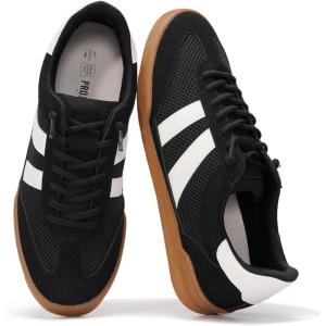 Project Cloud Mens Shoes – Memory Foam Insole Mens Sneakers – Lightweight & Non Slip Lace Up Casual Shoes for Men – Everyday Fashion Men Sneakers (HIS Verdict)(Black)