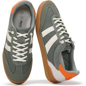 Project Cloud Mens Shoes – Memory Foam Insole Mens Sneakers – Lightweight & Non Slip Lace Up Casual Shoes for Men – Everyday Fashion Men Sneakers (HIS Verdict)(Olive)