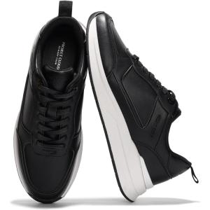 Project Cloud Mens Shoes – Memory Foam Insole Walking Shoes for Men – Comfortable Non Slip Mens Sneakers – Lightweight Casual Sneakers for Men – Stylish Everyday Footwear (Kurt)(Black)