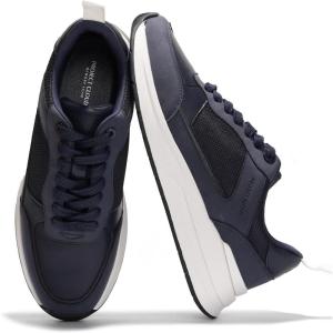 Project Cloud Mens Shoes – Memory Foam Insole Walking Shoes for Men – Comfortable Non Slip Mens Sneakers – Lightweight Casual Sneakers for Men – Stylish Everyday Footwear (Kurt)(Navy)