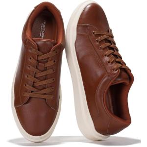 Project Cloud Mens Sneakers – Memory Foam Fashion Mens Shoes – Lightweight and Non Slip Laced-Up Casual Men Sneakers – Perfect Men Casual Shoes for All-Day Wear (Tilton)(Cognac)