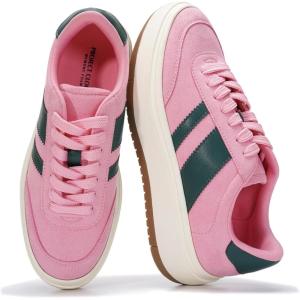 Project Cloud Platform Sneakers for Women – Lightweight Memory Foam Insole Womens Sneakers – Non-Slip Fashion Sneakers for Women Footwear – Women’s Fashion Platform Shoes (Nita)(Pink)