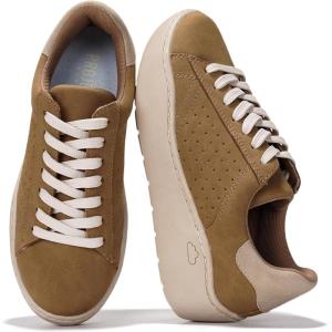 Project Cloud Platform Sneakers for Women – Lightweight Womens Sneakers with Memory Foam Insole – Non Slip Lace-Up Womens Shoes – Perfect Summer Shoes for Women 2025 (Bossy)(Tan)