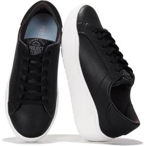 Project Cloud Platform Sneakers for Women – Lightweight Womens Sneakers with Memory Foam Insole – Non Slip Lace-Up Womens Shoes – Perfect Summer Shoes for Women 2025 (Bossy)(Black)