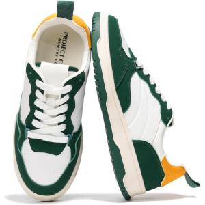 Project Cloud Sneakers for Women – Dunks Woman Comfortable Memory Foam Shoes for Women Footwear, Vegan Leather Women’s Fashion Sneakers, Non-Slip Womens Shoes Machine Wash (Kiki)(Green)