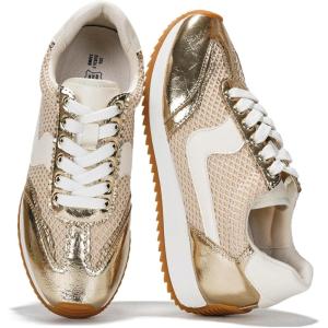 Project Cloud Sneakers for Women – Lightweight Lace-Up Shoes for Women with Memory Foam Insoles – Trendy Womens Shoes – Non-Slip, Comfortable Womens Sneakers (Madison)(Gold)