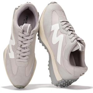 Project Cloud Trendy Sneakers for Women – Memory Foam and Non-Slip Comfortable Casual Ladies Shoes for Womens Fashion Sneakers – Lightweight Lace-up Shoes (Lecco)(Grey)