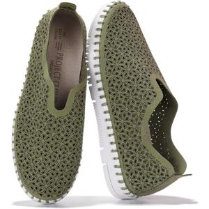 Project Cloud Womens Shoes – Lightweight Summer Loafers for Women with Memory Foam Insole – Breathable Womens Loafers – Perfect Summer Shoes for Women 2025 (Rose)(Olive)