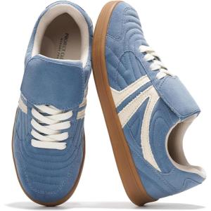 Project Cloud Womens Sneakers – Memory Foam Casual Shoes for Women Footwear Lace Up Women’s Fashion Sneakers – Non-Slip Comfortable Trendy Shoes Womens (Madrid)(Blue)