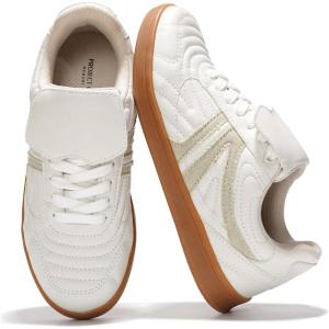 Project Cloud Womens Sneakers – Memory Foam Casual Shoes for Women Footwear Lace Up Women’s Fashion Sneakers – Non-Slip Comfortable Trendy Shoes Womens (Madrid)(White)