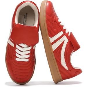 Project Cloud Womens Sneakers – Memory Foam Casual Shoes for Women Footwear Lace Up Women’s Fashion Sneakers – Non-Slip Comfortable Trendy Shoes Womens (Madrid)(Maroon)